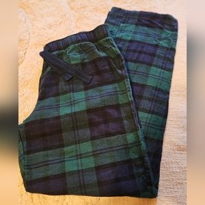 Old Navy Flannel PJ pants, Navy & Dark Green, Size S